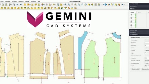 آموزش نرم افزار کشیدن الگو gemini